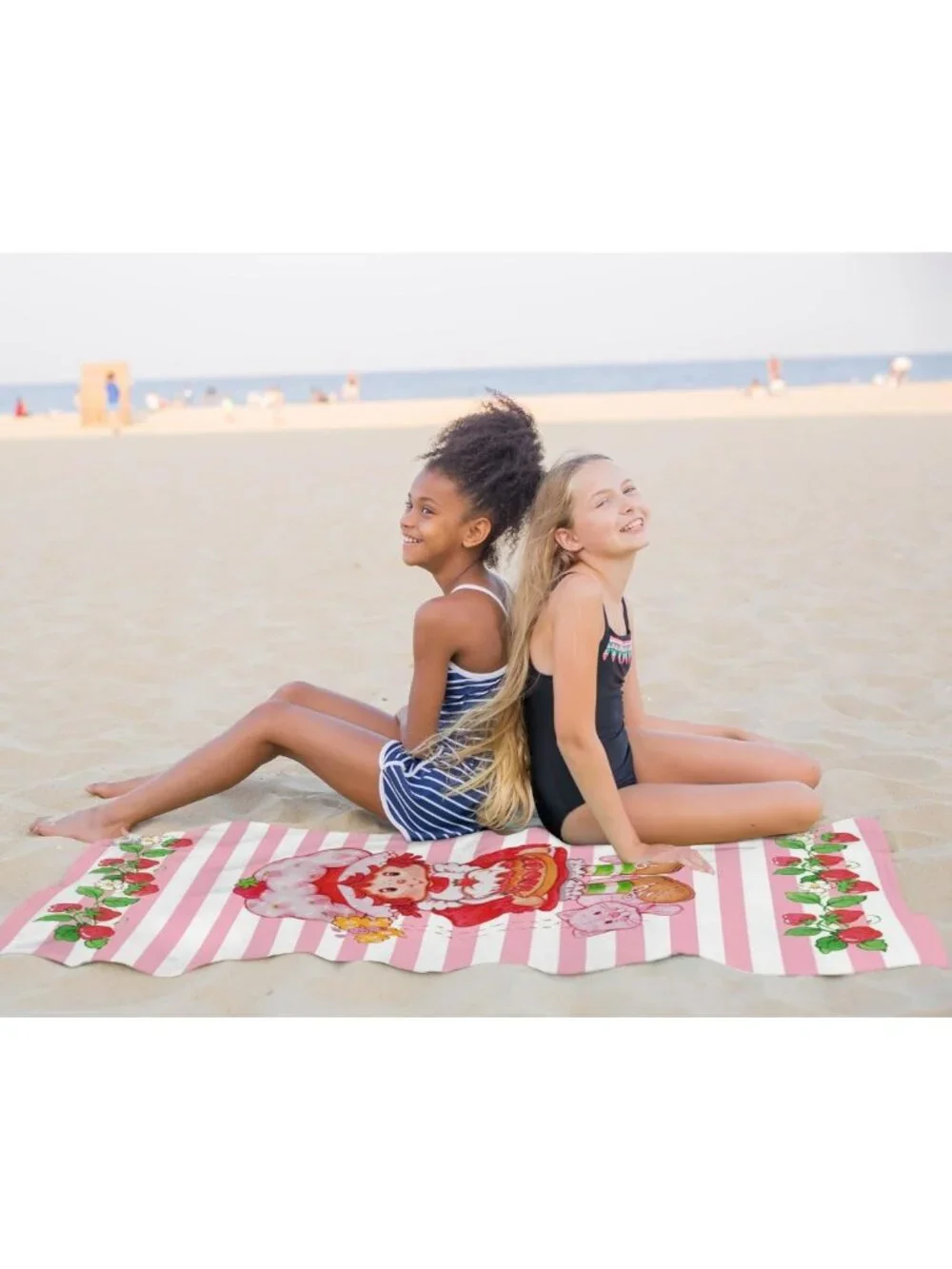 Strawberry Shortcake Kids Bath Towel - 100% Cotton, 28x58, Perfect for Beach